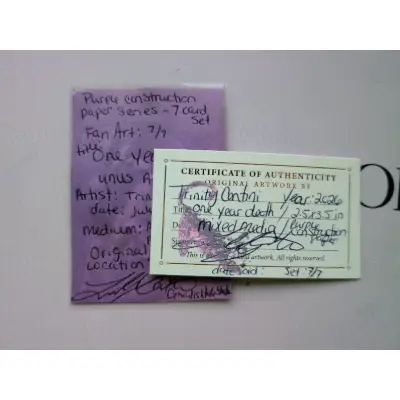 One Year Death aceo art card thumbnail 2