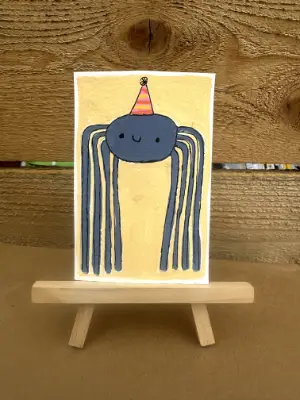 Party Spider aceo art card thumbnail 1