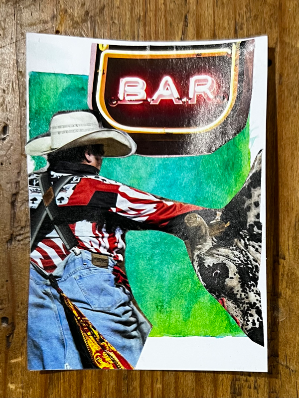 Midnight Rodeo aceo art card