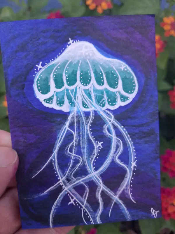 There's Jellies Dude aceo art card