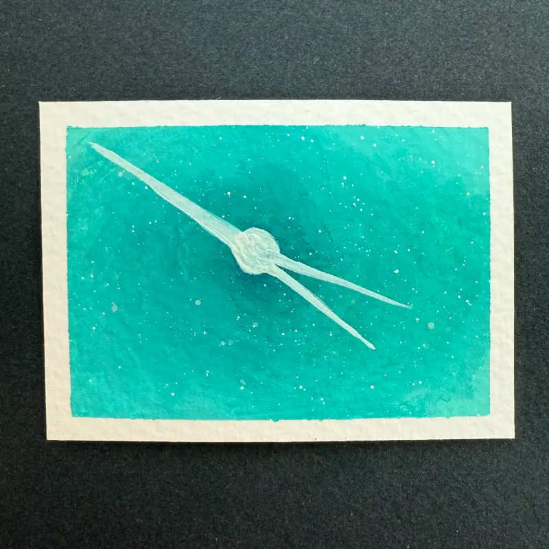 sky dart aceo art card