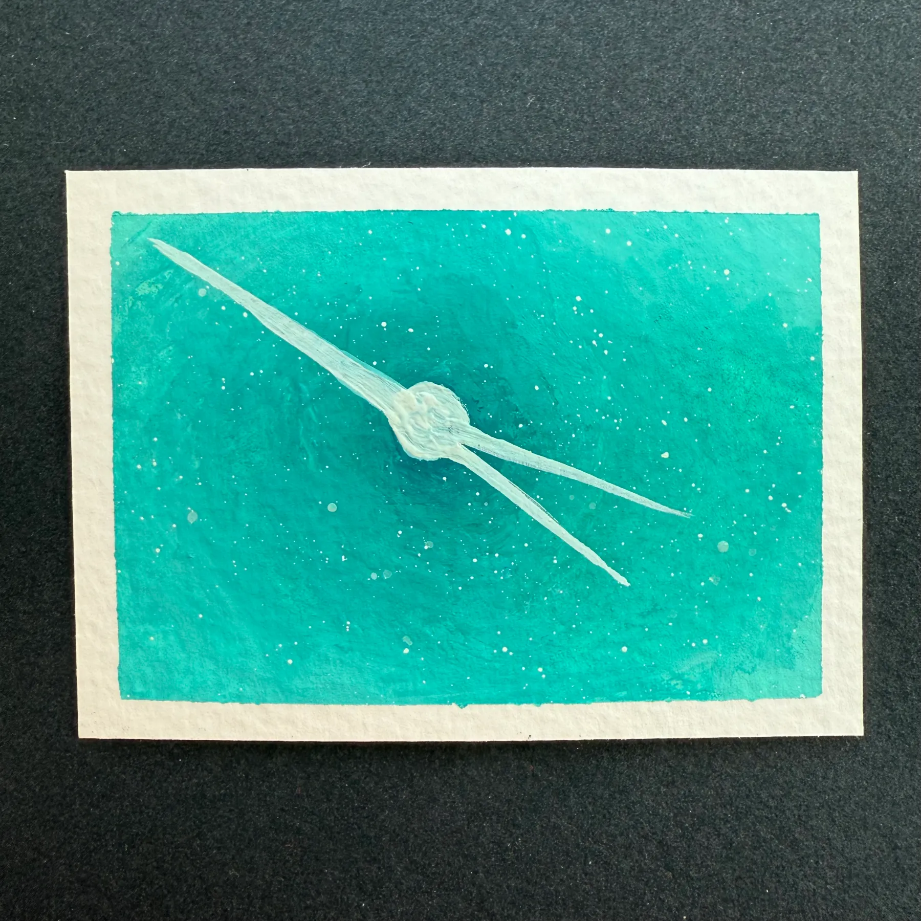 sky dart aceo art card