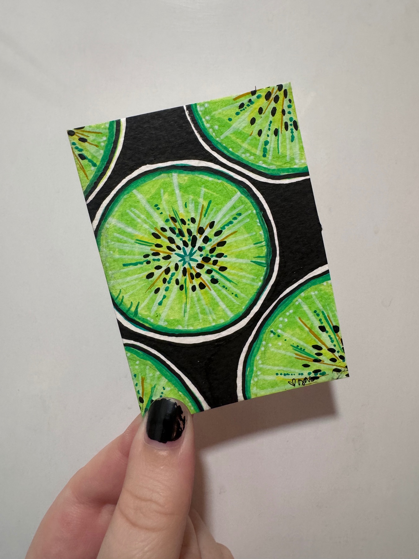 kiwis aceo art card