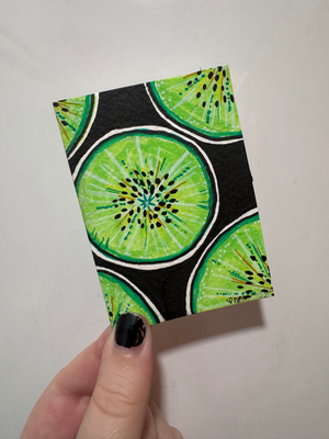 kiwis aceo art card thumbnail 1