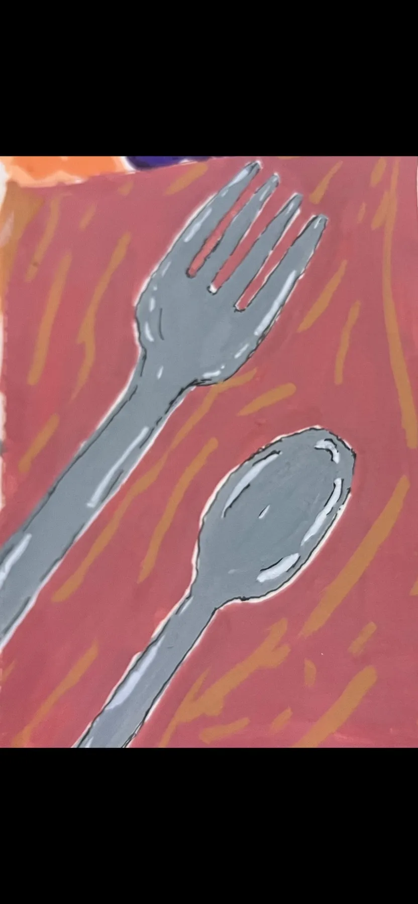 ACEO Original Forkin’ Spoon aceo art card