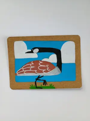 Canadian Goose aceo art card thumbnail 2
