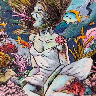 Back to Salt aceo art card thumbnail 2