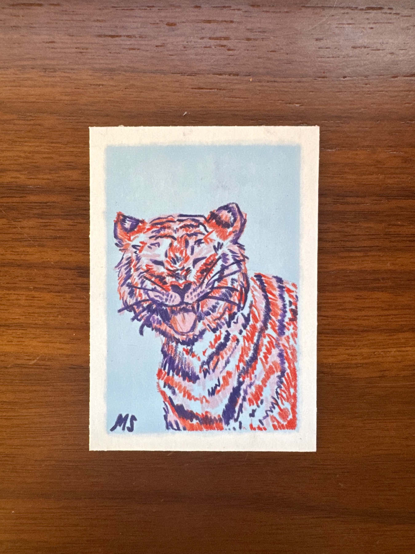 Tiger 3 aceo art card