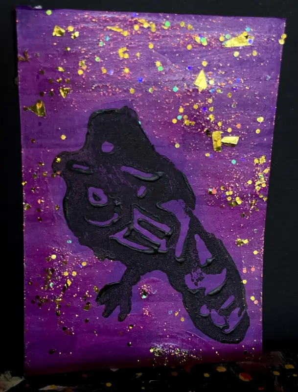 Raven aceo art card