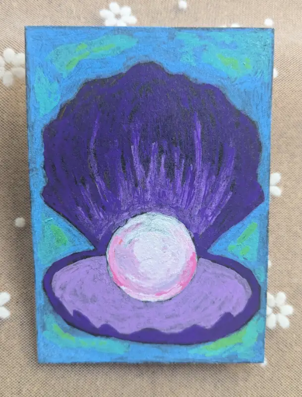 Pearl aceo art card