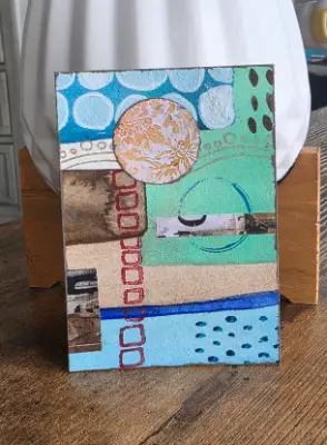 Coastal Fragments aceo art card thumbnail 2