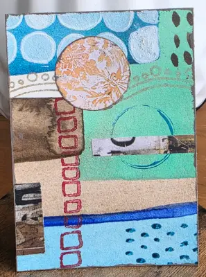 Coastal Fragments aceo art card thumbnail 1