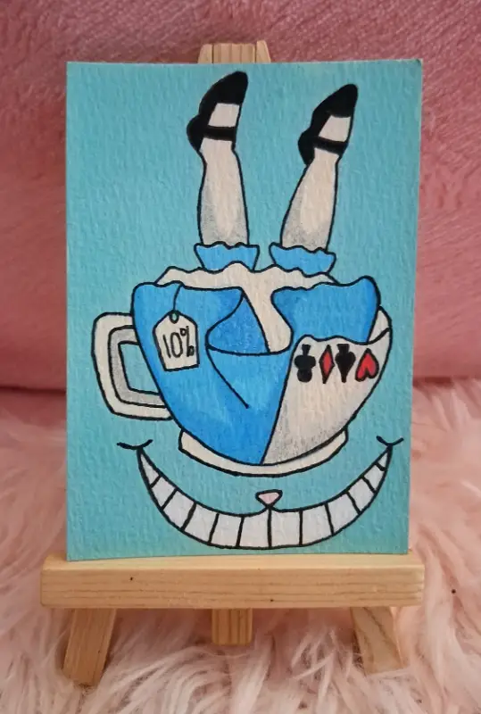 It's Always Tea-time aceo art card