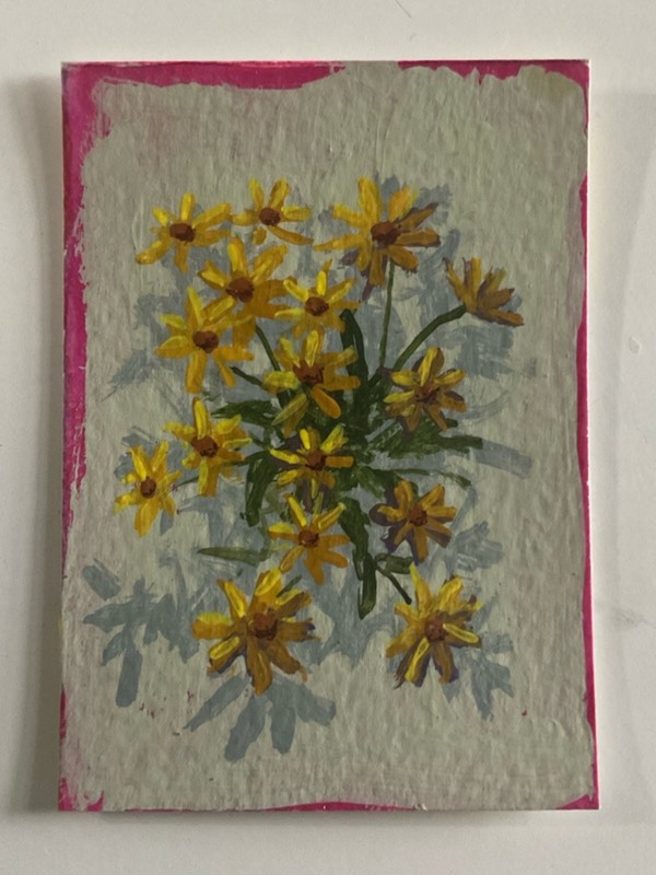 Black Eyed Susan 2 aceo art card