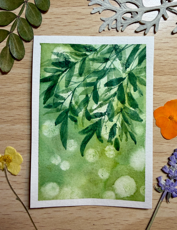 Canopy Light aceo art card