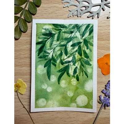Canopy Light aceo art card thumbnail 1