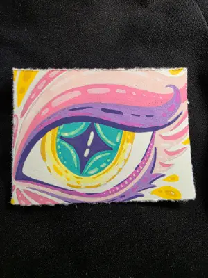Star Gazer aceo art card thumbnail 2