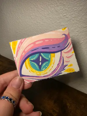 Star Gazer aceo art card thumbnail 3