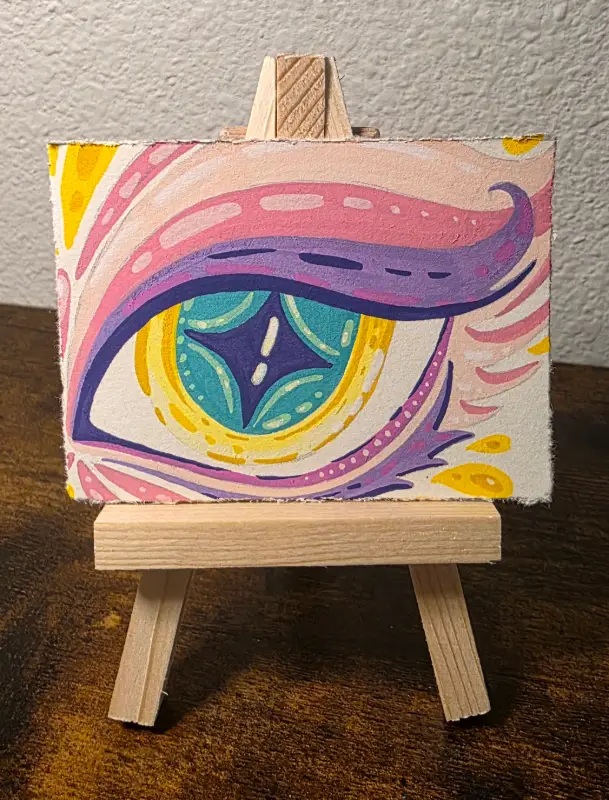 Star Gazer aceo art card