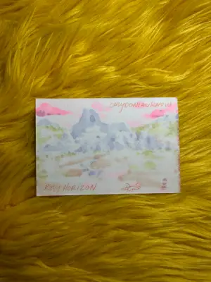 Rosy Horizon aceo art card thumbnail 2