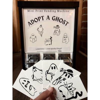 Cat Ghost aceo art card thumbnail 3