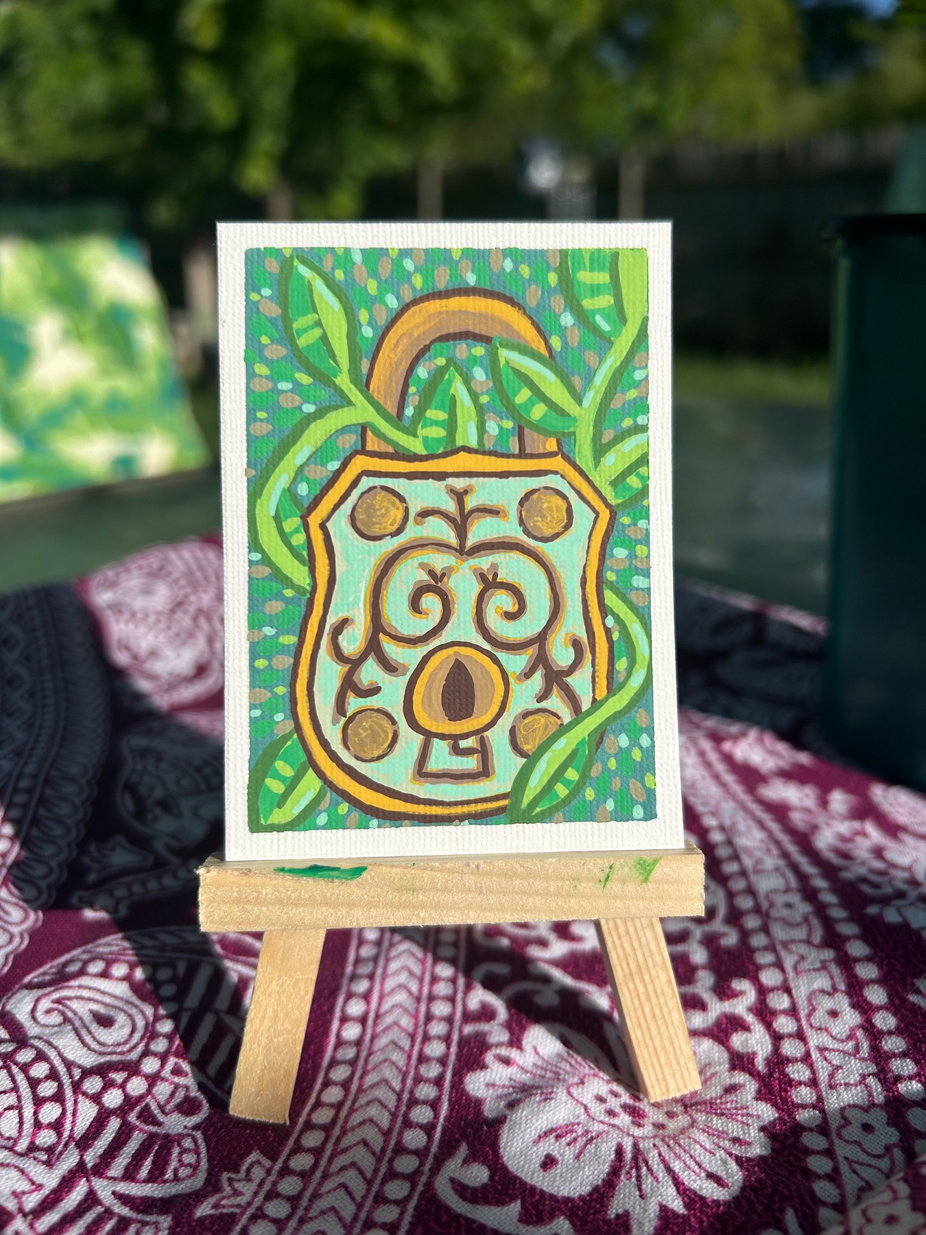 Magic Locket aceo art card