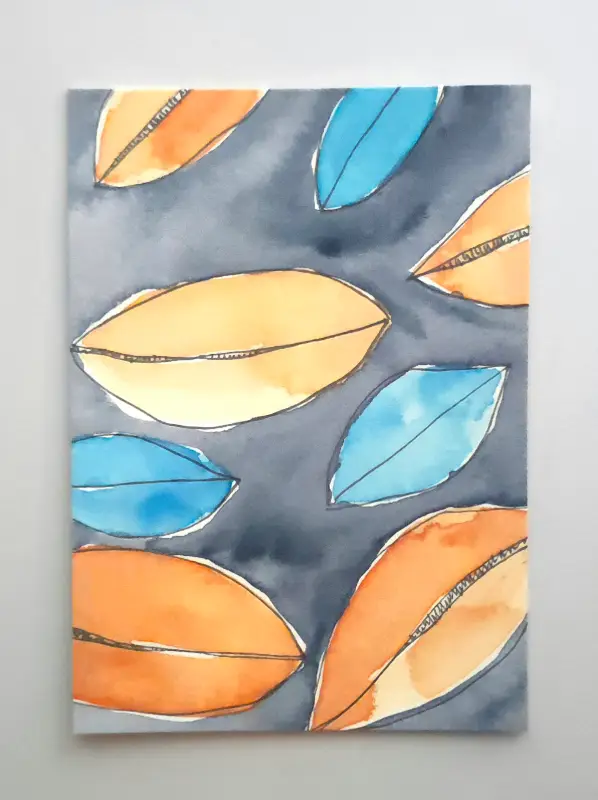 Little Leaves aceo art card