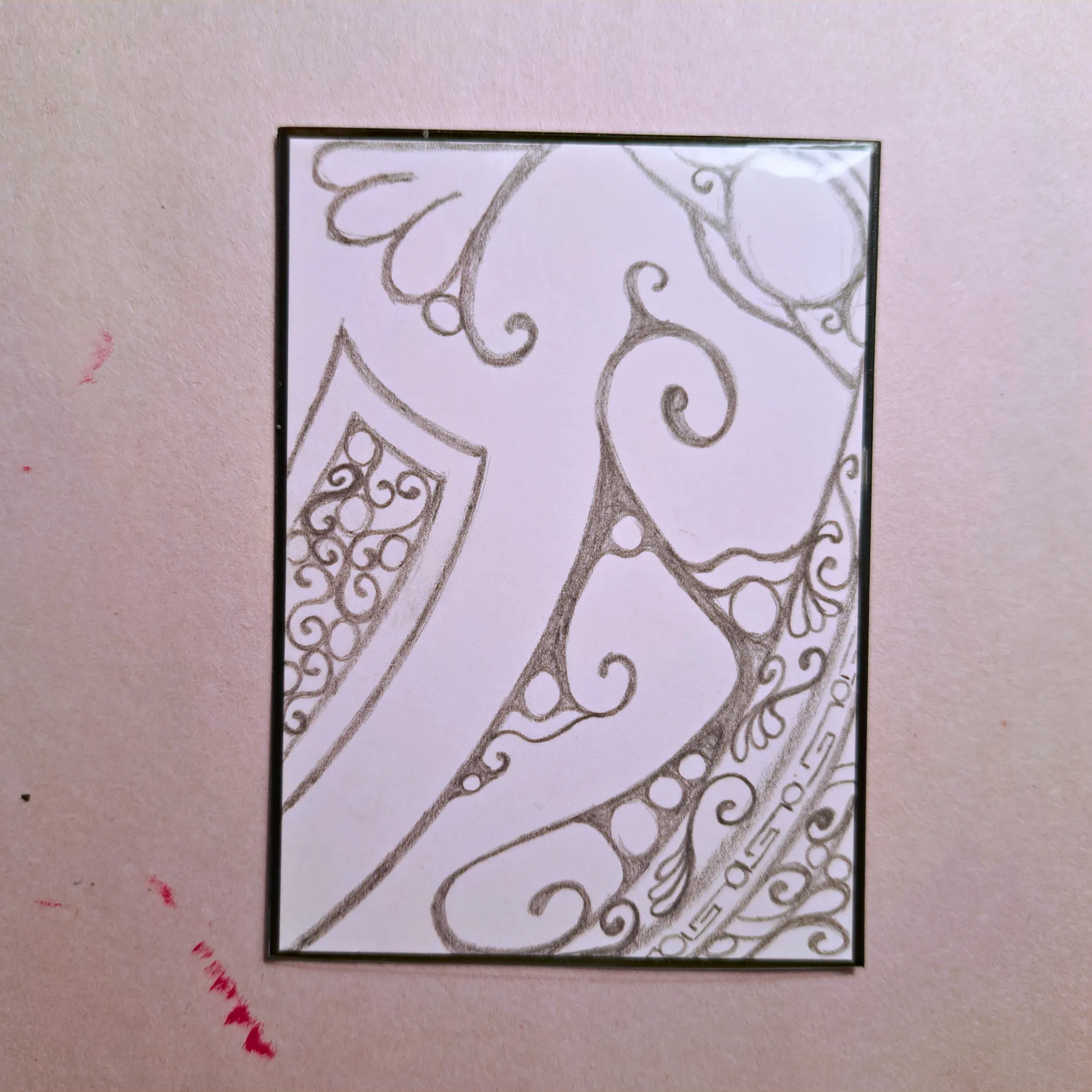 More Abstract Lines aceo art card