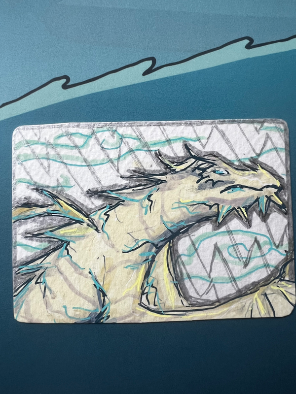 Paarthurnax, The Old One aceo art card