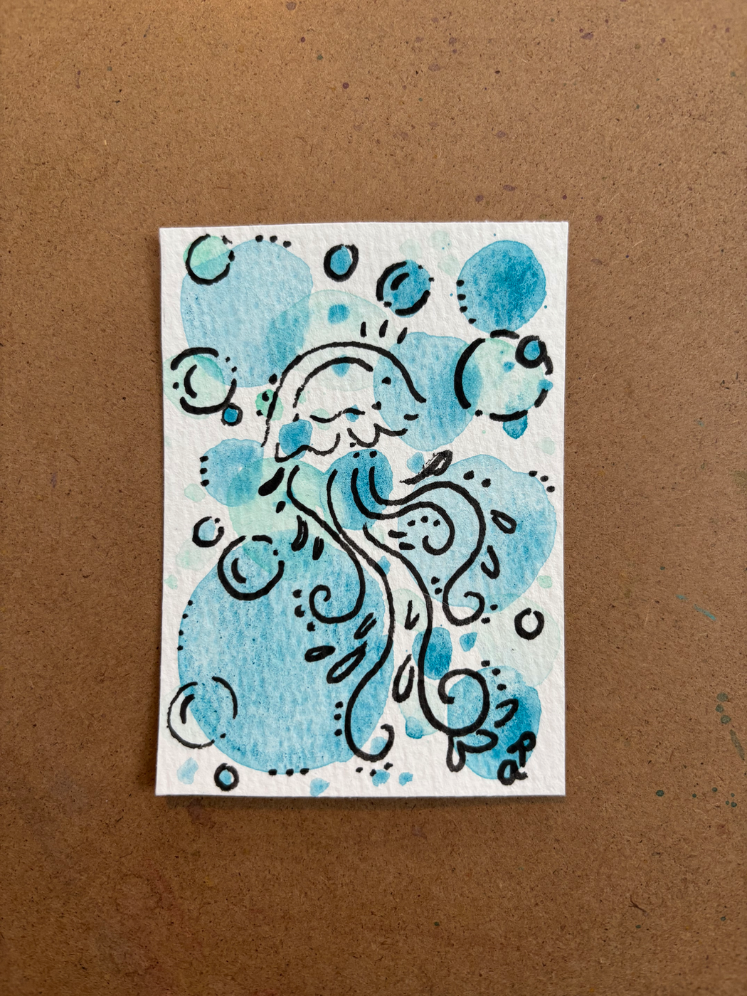 Jelly aceo art card