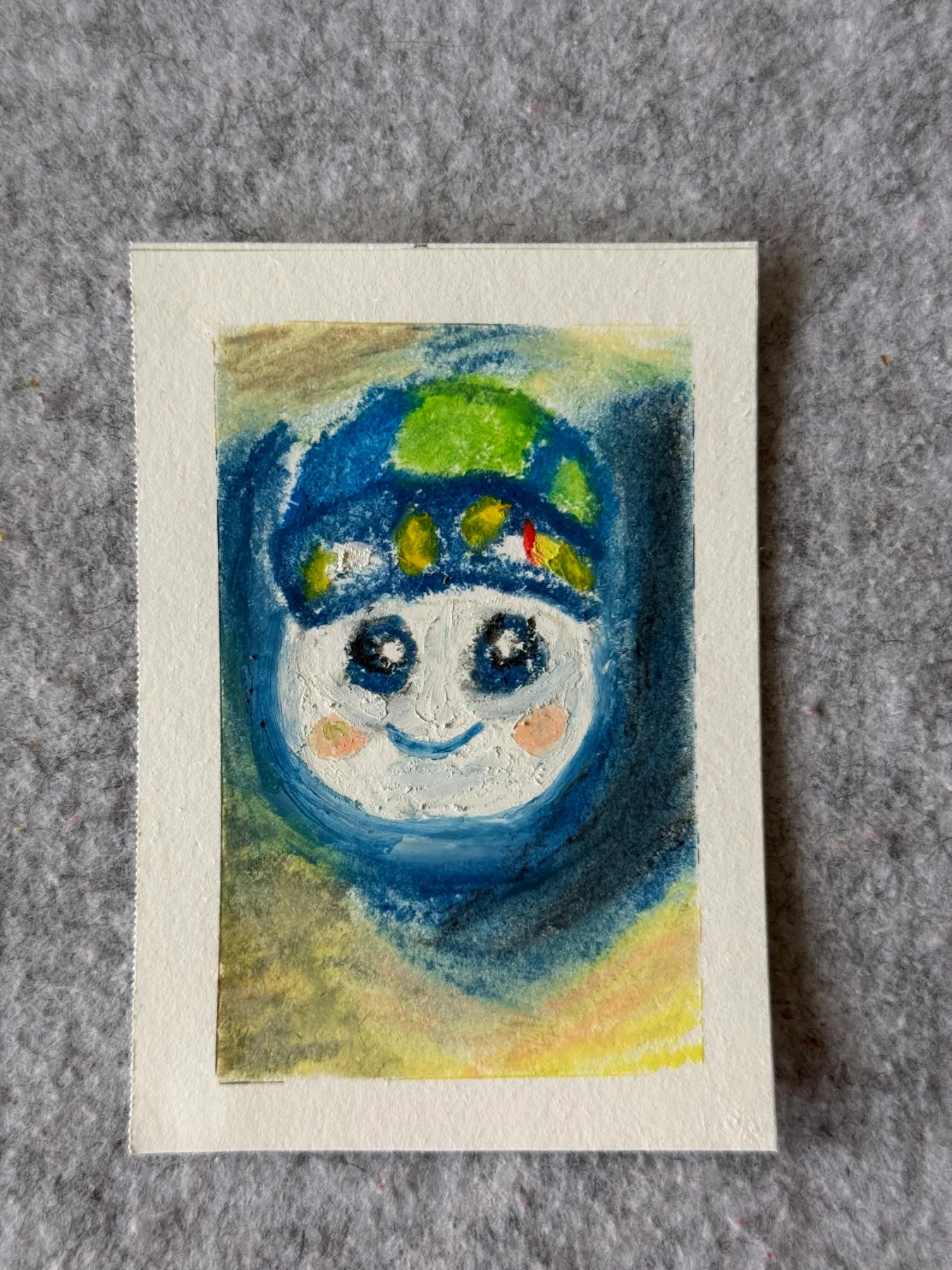 Space art - Artemis II - Rise - Zero Gravity Indicator aceo art card