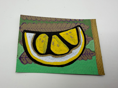 Sfusati | 40.6340°N 14.6027°E Amalfi Coast, Italy | Original ACEO Framed Bundle aceo art card thumbnail 4