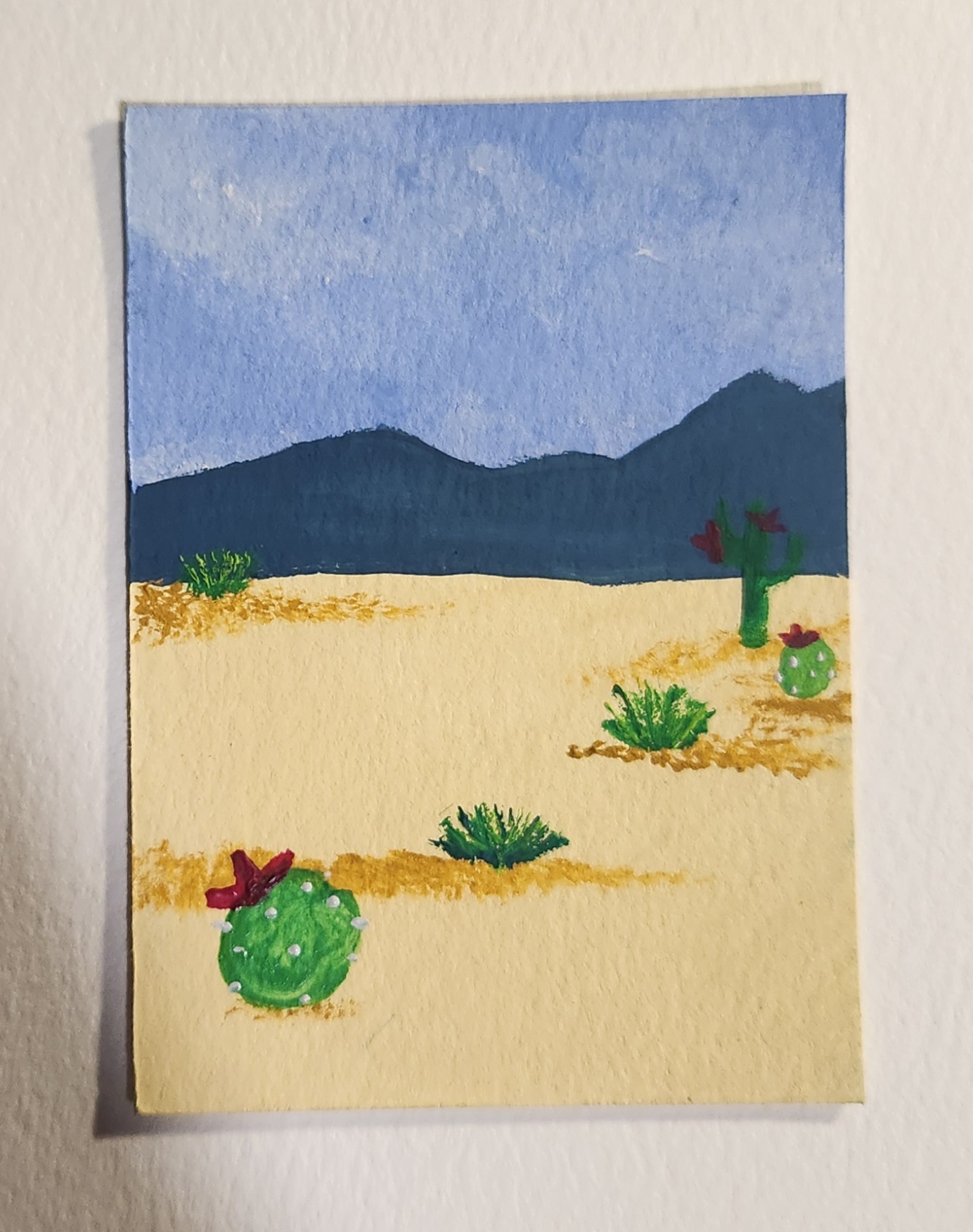 Desert Landscape aceo art card