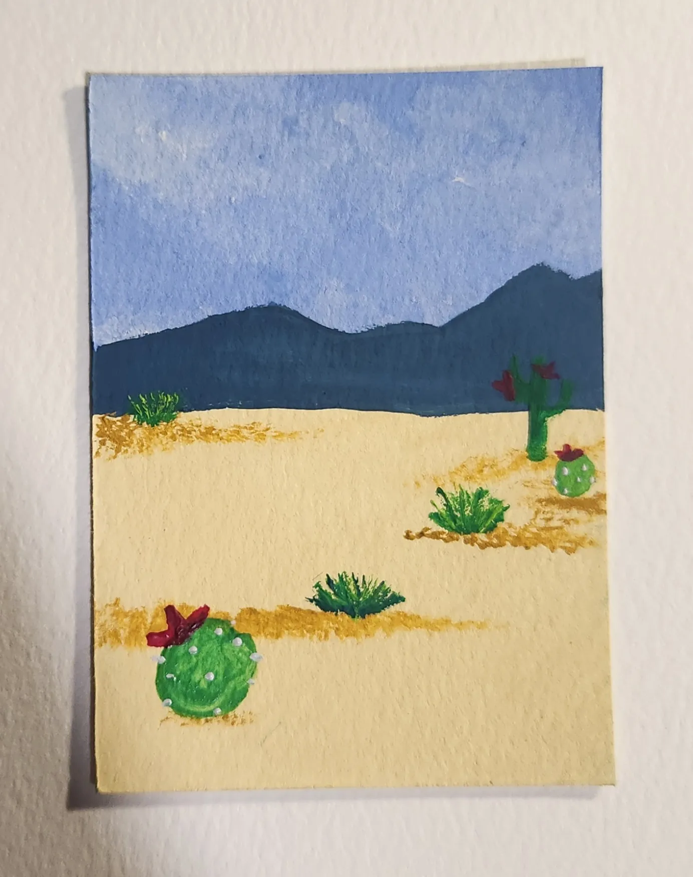Desert Landscape aceo art card