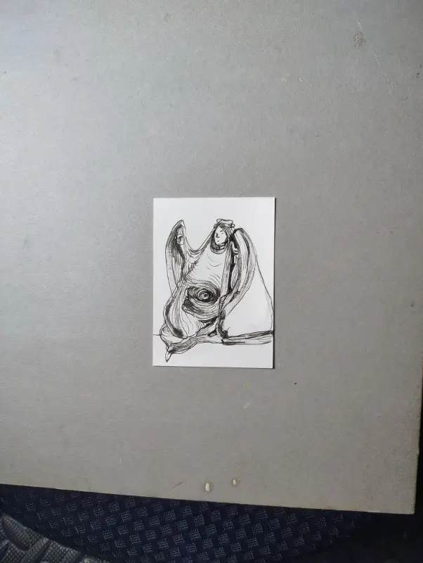 Listen aceo art card