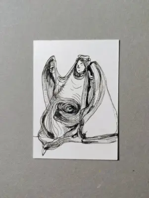 Listen aceo art card thumbnail 2