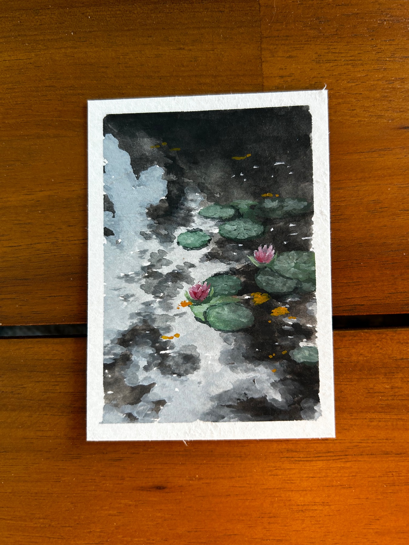 Pond 02 aceo art card
