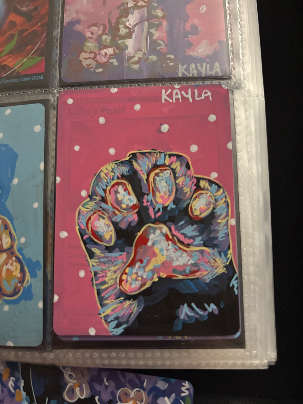 Cat Paw aceo art card