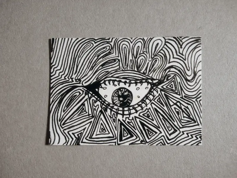 Eye dunno what I'm looking at aceo art card