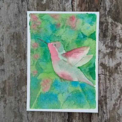 Hummer aceo art card thumbnail 1