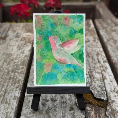 Hummer aceo art card thumbnail 2