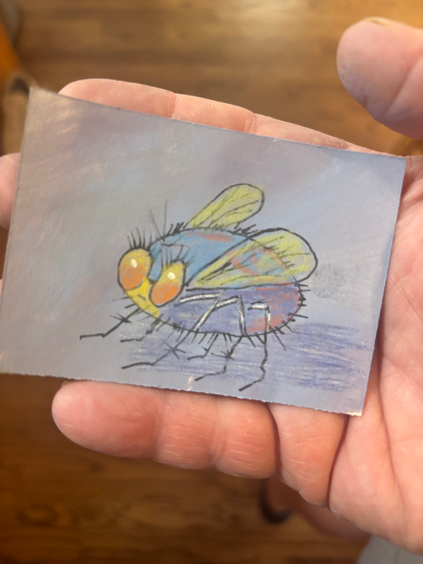 Bugging around aceo art card