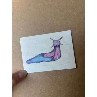 Slug Life aceo art card thumbnail 1