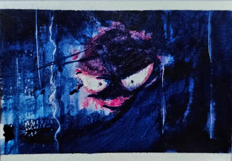 Afloat in The Storm aceo art card