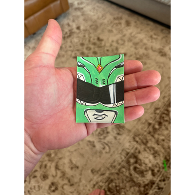 OG Green Ranger aceo art card thumbnail 2
