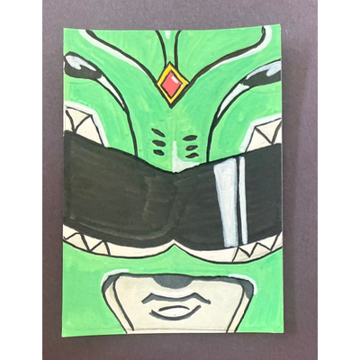 OG Green Ranger aceo art card thumbnail 1