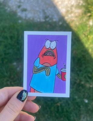Visceral Disgust aceo art card thumbnail 2