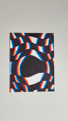 Its Trippy! aceo art card thumbnail 1