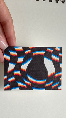 Its Trippy! aceo art card thumbnail 2