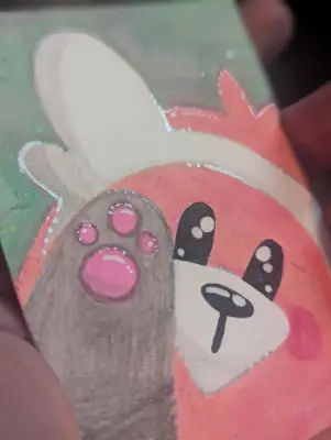 'A Big Hello!' - Squimp's Favs - 1/10 aceo art card thumbnail 2